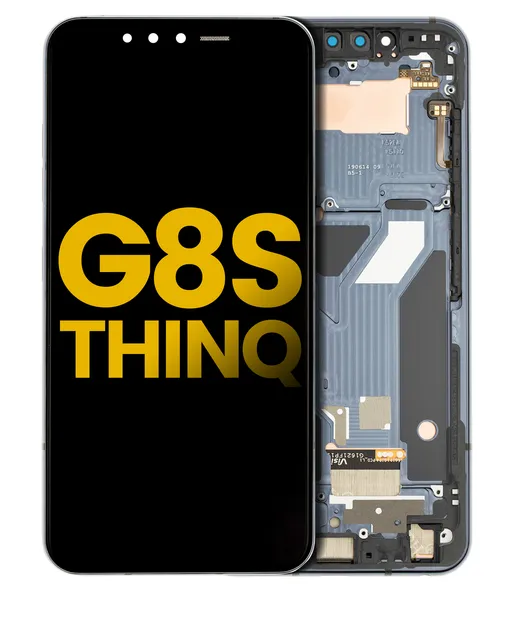 OLED displej s rámečkem pro LG G8S ThinQ (repasovaný) (Mirror Black)