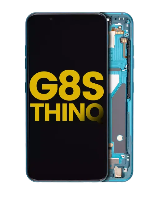 OLED displej s rámečkem pro LG G8S ThinQ (repasovaný) (Mirror Green)