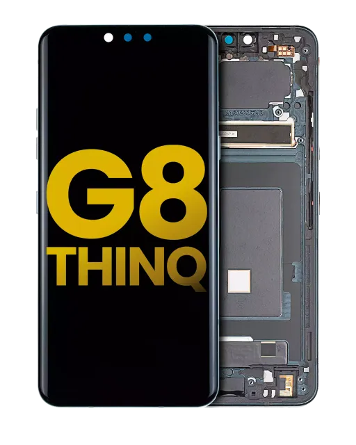 OLED displej s rámečkem pro LG G8 ThinQ (repasovaný) (Aurora Black)