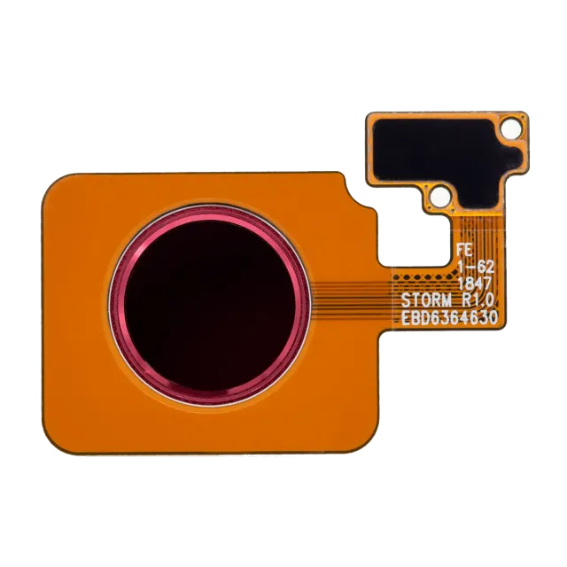 Senzor Home Button Fingerprint s flexem pro LG G8 ThinQ / LG V50 ThinQ (červená)