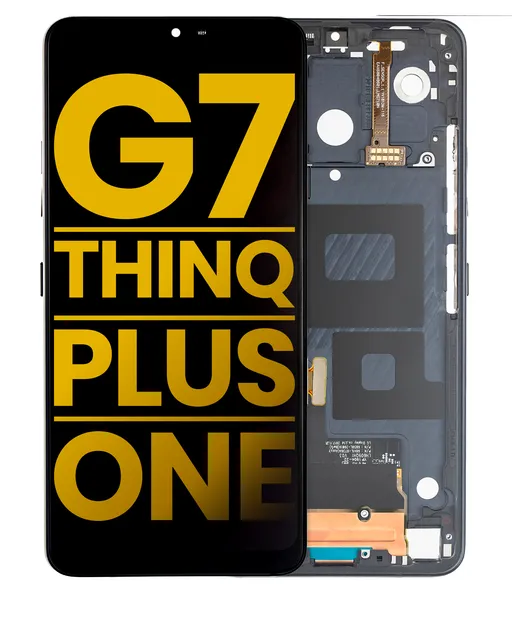 LCD displej s rámečkem pro LG G7 ThinQ / G7 Plus / G7 One (repasovaný) (černá)