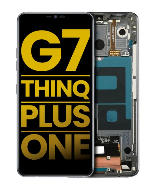 LCD displej s rámečkem pro LG G7 ThinQ / G7 Plus / G7 One (repasovaný) (šedá)