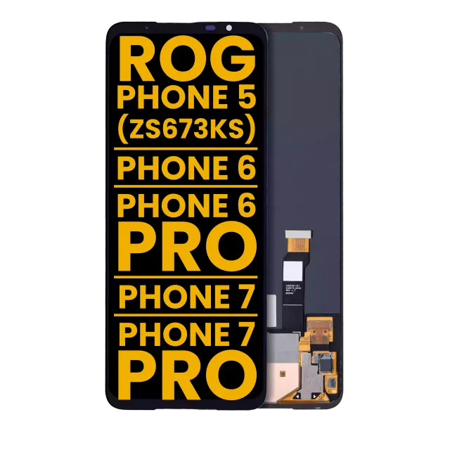 OLED displej bez rámečku pro Asus ROG Phone 5 (ZS673KS) / ROG Phone 6 / ROG Phone 6 Pro / ROG Phone 7 / ROG Phone 7 Pro (repasovaný) (všechny barvy)