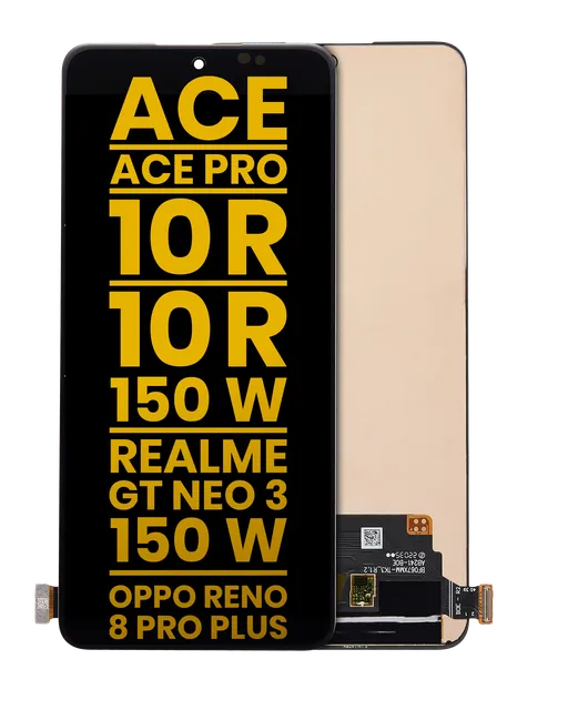 OLED displej bez rámečku pro OnePlus Ace / Ace Pro / 10R / 10R 150W/ Realme GT Neo 3 / Realme GT Neo 3 150W / Oppo Reno8 Pro Plus (repasovaný) (všechny barvy)