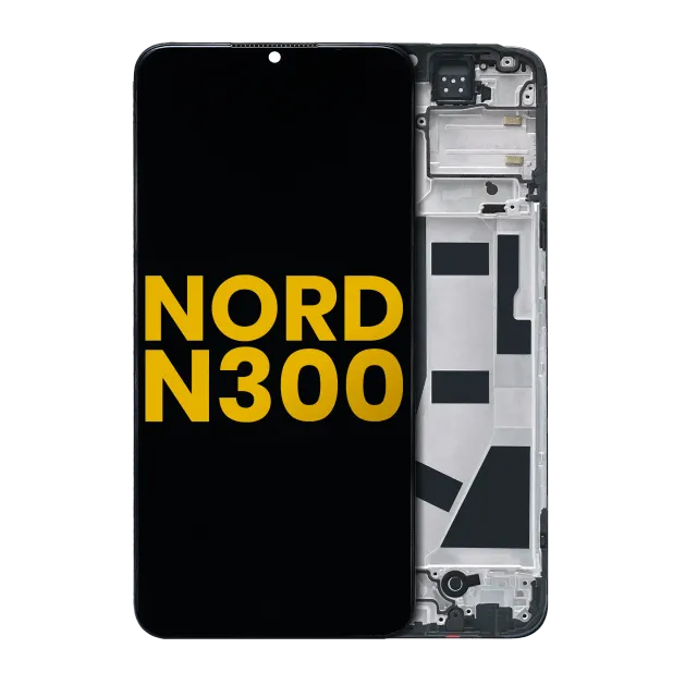 LCD displej s rámečkem pro OnePlus Nord N300 5G (repasovaný) (všechny barvy)