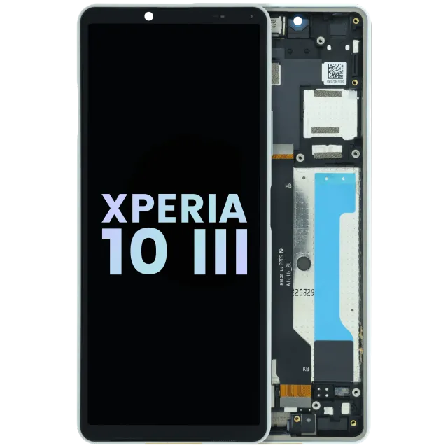 OLED displej s rámečkem pro Sony Xperia 10 III (Genuine) (bílá)