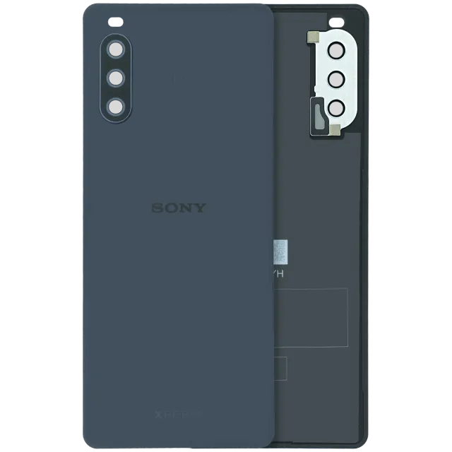 Zadní sklo s kamera sklíčko sony xperia 10 iii (Genuine) (černá)