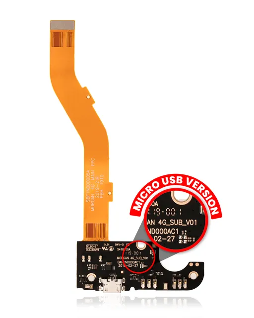 Flex kabel nabíjecího konektoru (Micro USB Version) pro Alcatel 3V (5032 / 2019) (Aftermarket Plus)