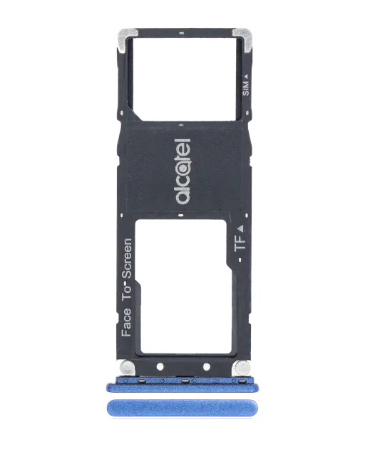 SIM šuplík (jedna SIM) pro Alcatel 3C (5026 / 2018) (modrá)
