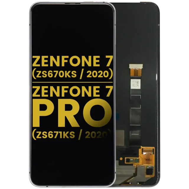 OLED displej bez rámečku pro Asus ZenFone 7 (ZS670KS / 2020) / ZenFone 7 Pro (ZS671KS / 2020) (repasovaný) (černá)