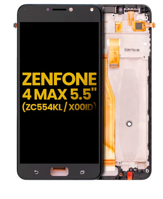 LCD displej s rámečkem pro Asus ZenFone 4 Max Pro / ZenFone 4 Max Plus (ZC554KL / 2017) (repasovaný) (černá)