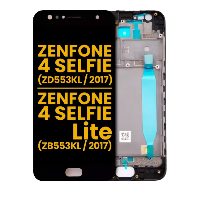LCD displej s rámečkem pro Asus ZenFone 4 Selfie (ZD553KL / 2017) / ZenFone 4 Selfie Lite (ZB553KL / 2017) (repasovaný) (černá)