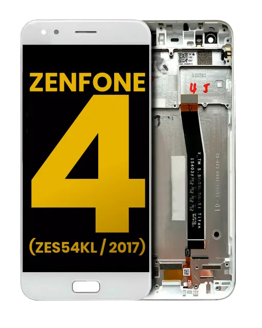 LCD displej s rámečkem pro Asus ZenFone 4 (ZE554KL / 2017) (repasovaný) (bílá)
