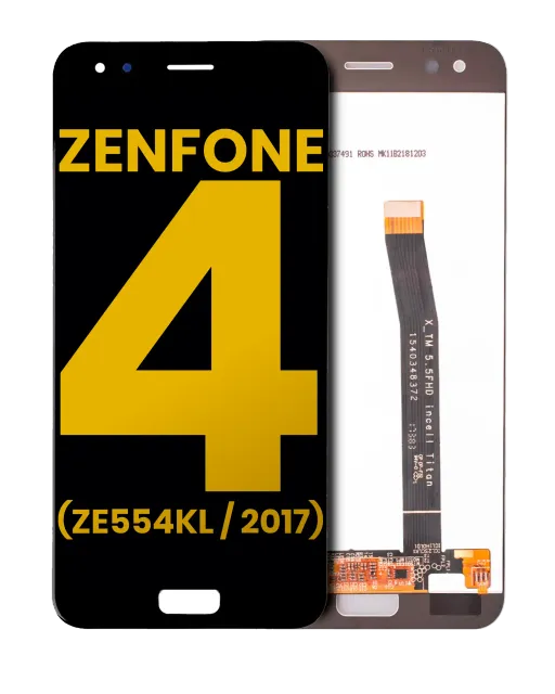 LCD displej bez rámečku pro Asus ZenFone 4 (ZE554KL / 2017) (repasovaný) (černá)