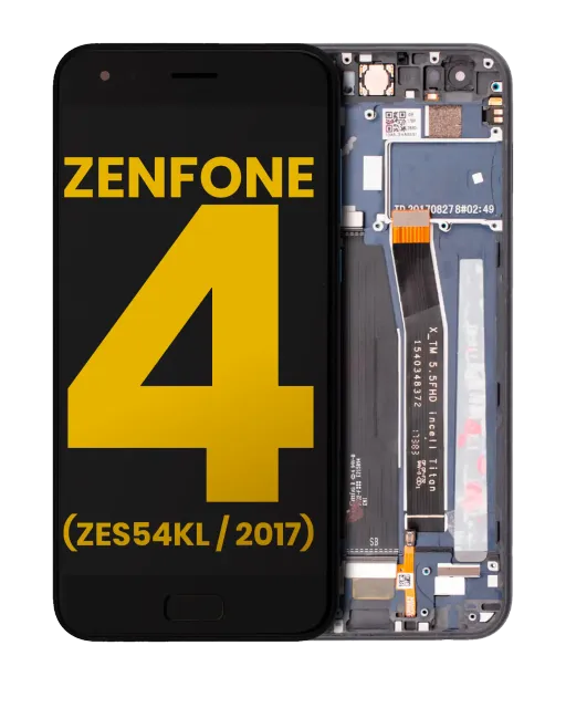 LCD displej s rámečkem pro Asus ZenFone 4 (ZE554KL / 2017) (repasovaný) (černá)