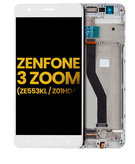 LCD displej s rámečkem pro Asus ZenFone 3 Zoom (ZE553KL / 2017) (repasovaný) (bílá)