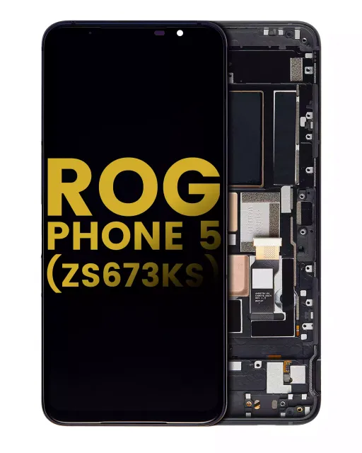OLED displej s rámečkem pro Asus ROG Phone 5 (ZS673KS) (repasovaný) (černá)