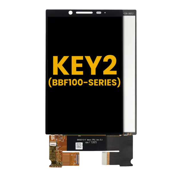 LCD displej bez rámečku pro BlackBerry KEY2 (BBF100 Series) (repasovaný) (černá)