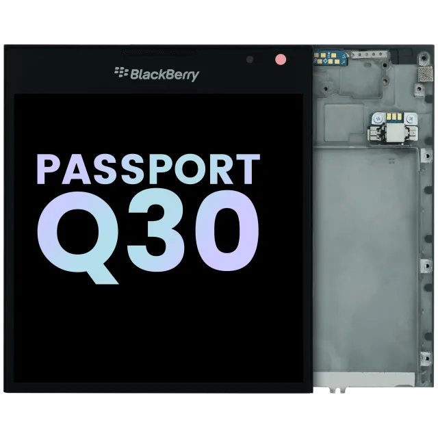 LCD displej s rámečkem pro BlackBerry Passport Q30 (originál OEM) (černá)