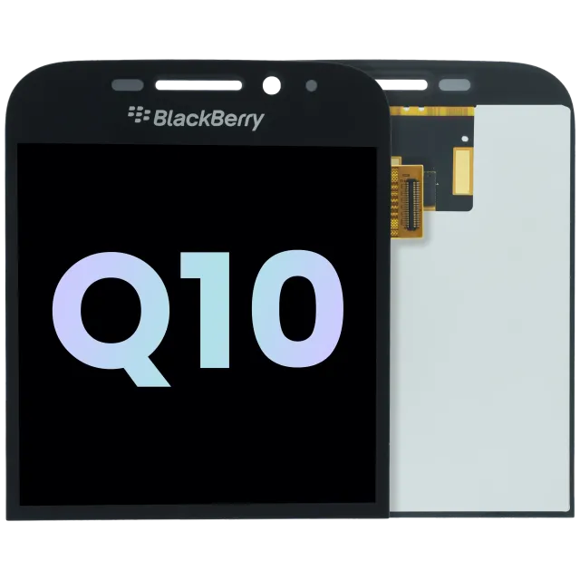 LCD displej s rámečkem pro BlackBerry Q10 (originál OEM) (černá)