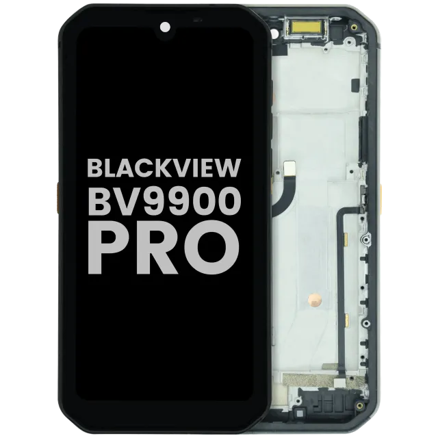 LCD displej s rámečkem pro Blackview BV9900 Pro (Used OEM Pull : Grade A) (černá)