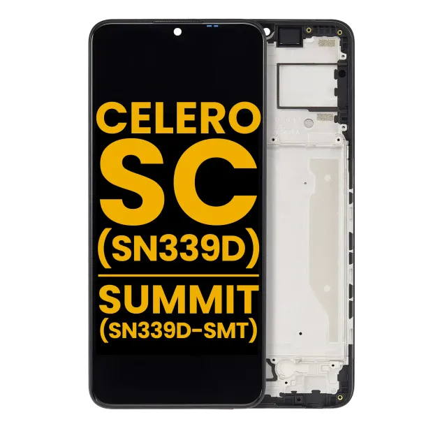 LCD displej s rámečkem pro Boost Mobile Celero 5G SC (SN339D) / Summit 5G (SN339D-SMT) (repasovaný) (všechny barvy)