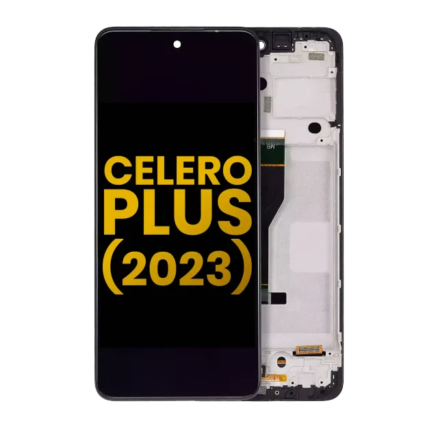 LCD displej s rámečkem pro Boost Mobile Celero 5G Plus (2023) (repasovaný) (všechny barvy)