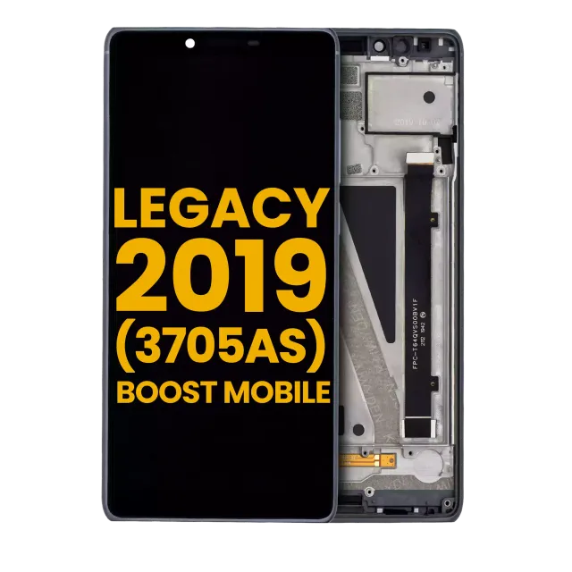 LCD displej s rámečkem pro Coolpad Legacy 2019 (3705AS / Boost Mobile Version) (repasovaný) (černá)