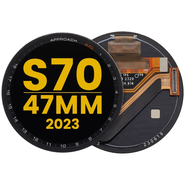 OLED displej bez rámečku pro Garmin Approach S70 (47 mm) (2023) (Premium) (černá)