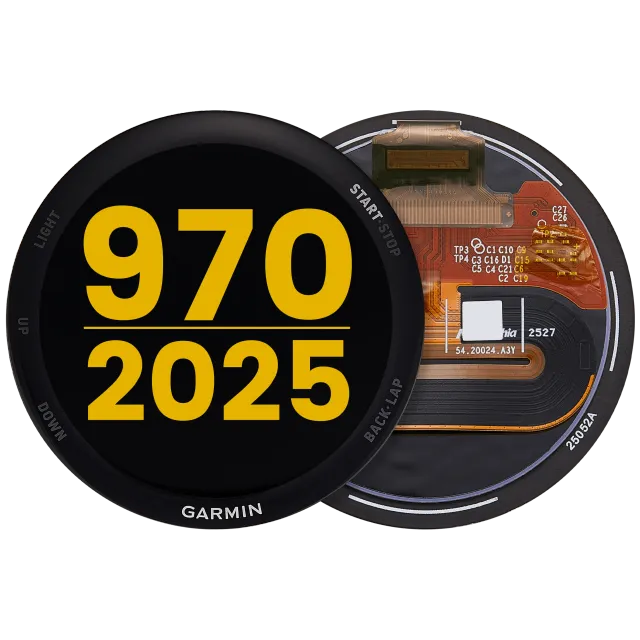 OLED displej bez rámečku pro Garmin Forerunner 970 (2025) (Premium) (černá)