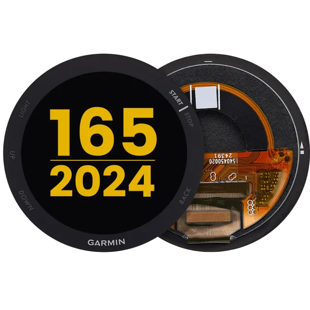 OLED displej bez rámečku pro Garmin Forerunner 165 (2024) (Premium) (černá)