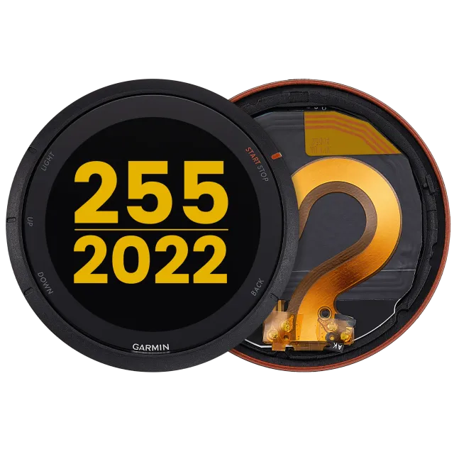 LCD displej s rámečkem pro Garmin Forerunner 255 (2022) (červená) (Premium)