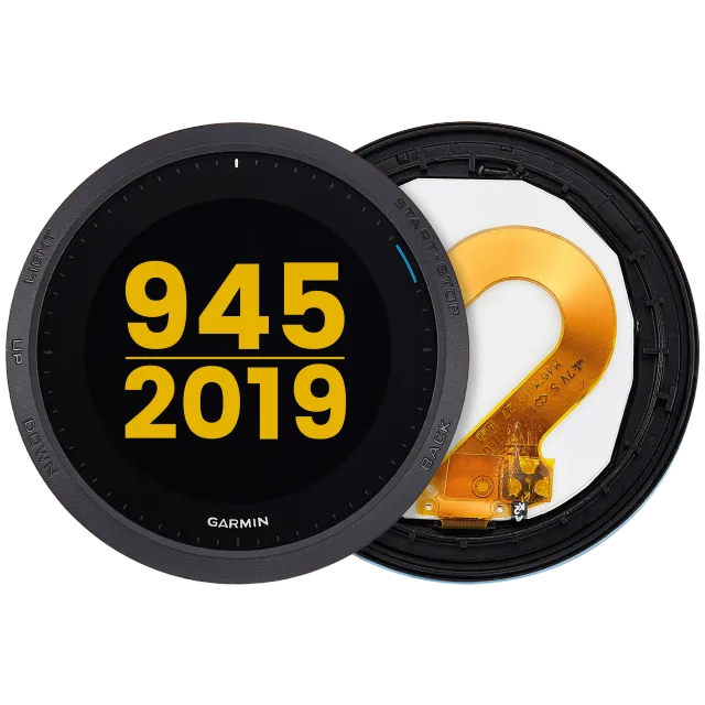LCD displej s rámečkem pro Garmin Forerunner 945 (2019) (Premium) (modrá)