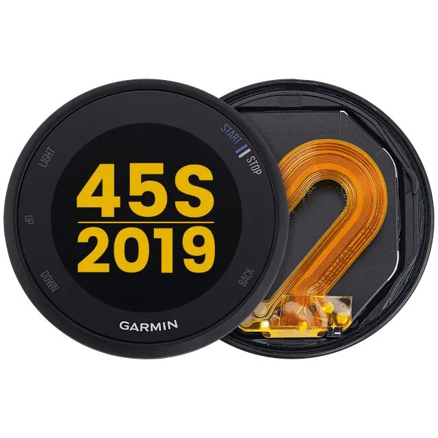 LCD displej s rámečkem pro Garmin Forerunner 45S (2019) (Premium) (modrá)