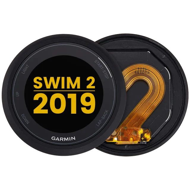 LCD displej s rámečkem pro Garmin Swim 2 (2019) (Premium) (černá)