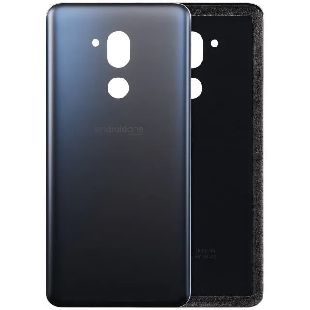 Zadní sklo s lepením (předinstalováno) pro LG G7 One (New Aurora Black)