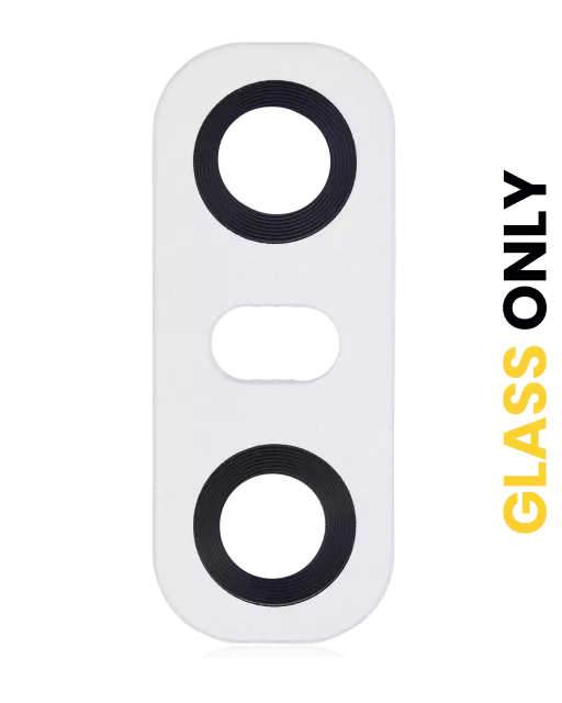 Sklíčko zadní kamery (jen sklo) s lepením pro LG G6 (Mystic White)