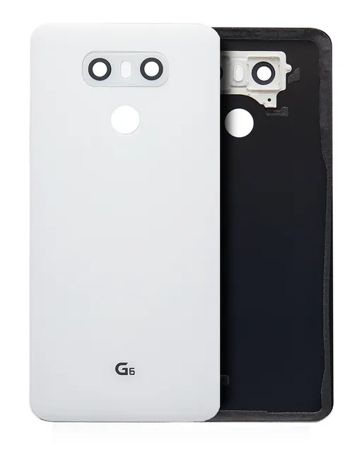 Zadní sklo s lepením (předinstalováno) pro LG G6 (Mystic White)