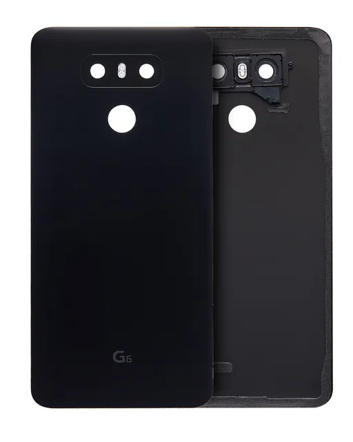 Zadní sklo s lepením (předinstalováno) pro LG G6 (Astro Black)