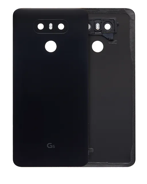 Zadní sklo s lepením (předinstalováno) pro LG G6 (Astro Black)