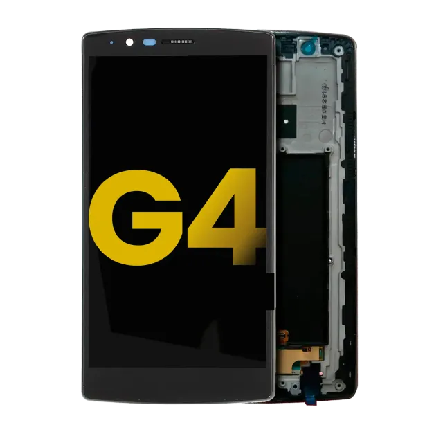 LCD displej s rámečkem pro LG G4 (repasovaný) (černá)