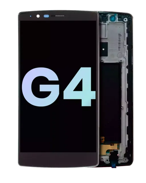 LCD displej s rámečkem pro LG G4 (originál OEM) (černá)
