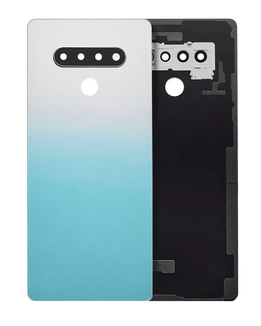 Zadní sklo se sklíčkem kamery pro LG Stylo 6 / K71 (modrá)