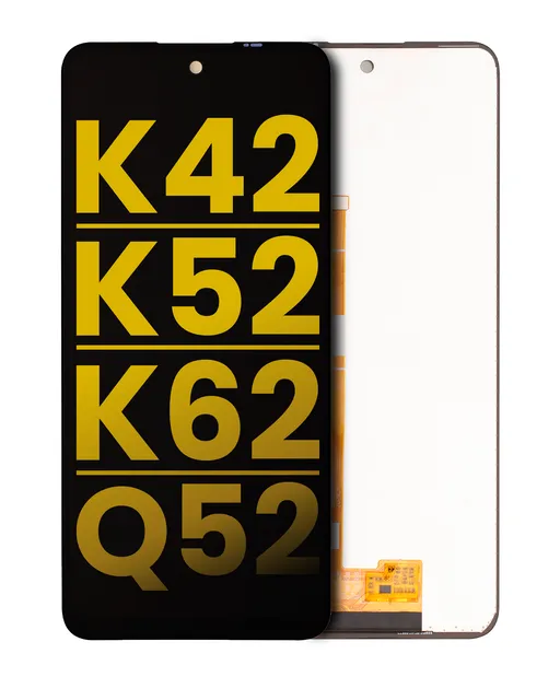 LCD displej bez rámečku pro LG K42 / K52 / K62 / Q52 (repasovaný) (černá)