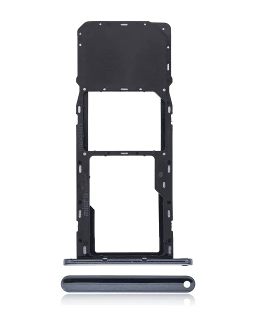 SIM šuplík (jedna SIM) pro LG K51 (K500MM) (černá)