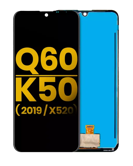 LCD displej bez rámečku pro LG Q60 / K50 (2019 / X520) (repasovaný) (všechny barvy)