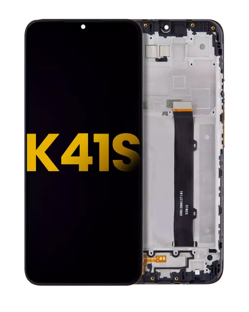 LCD displej s rámečkem pro LG K41S (repasovaný) (všechny barvy)