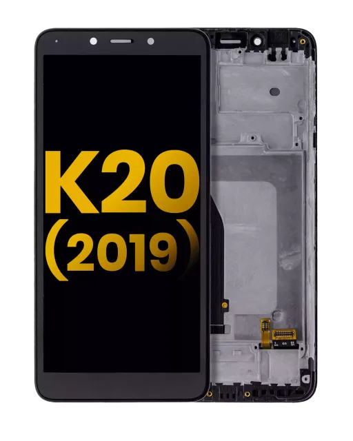 LCD displej s rámečkem pro LG K20 (2019) (repasovaný) (všechny barvy)