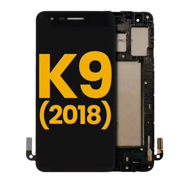 LCD displej s rámečkem pro LG K9 (2018) (repasovaný) (černá)