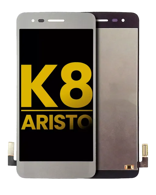 LCD displej bez rámečku pro LG K8 (2017) / Aristo (US verze) (repasovaný) (stříbrná)